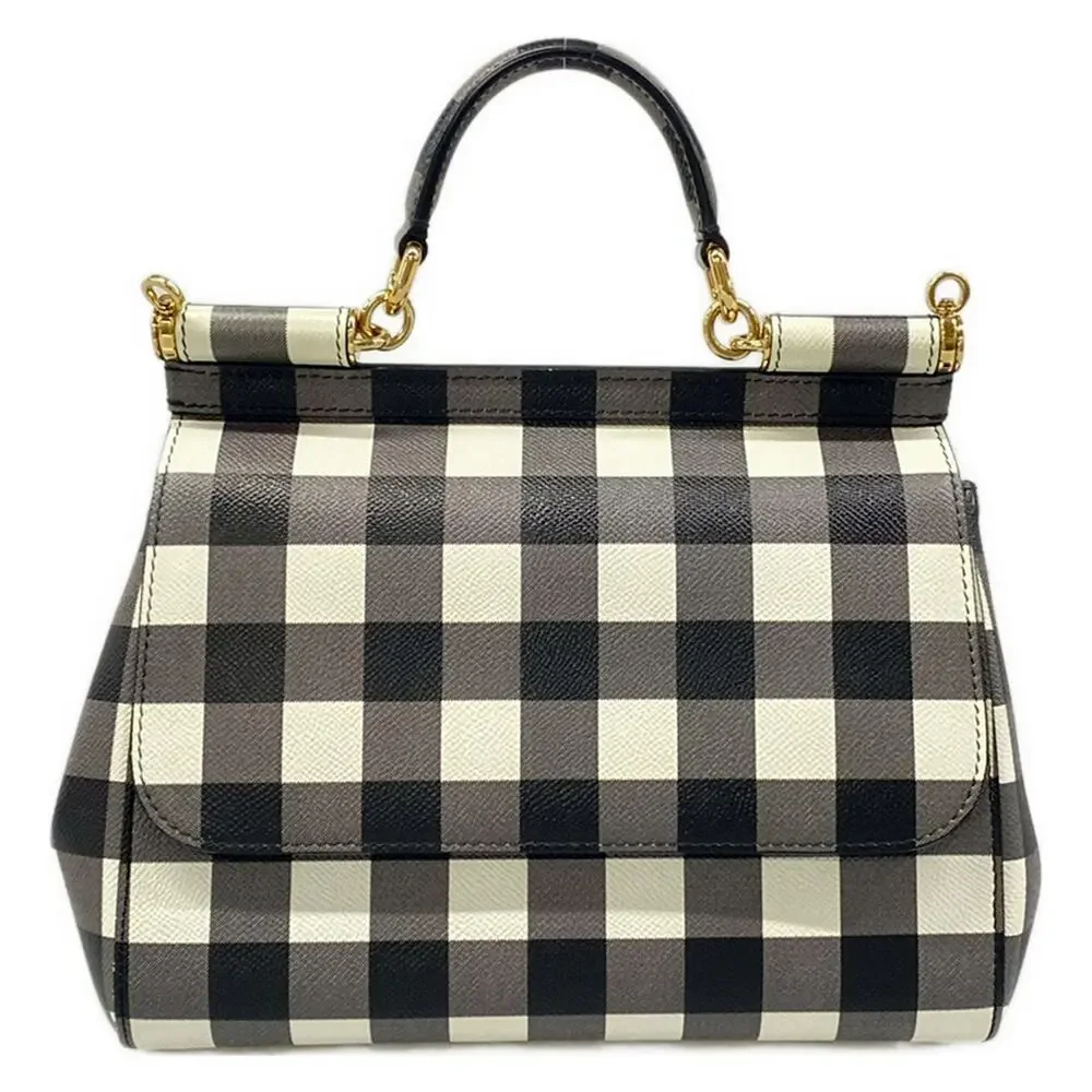 Dolce & Gabbana DOLCE&GABBANA Sicily Handbag Black White